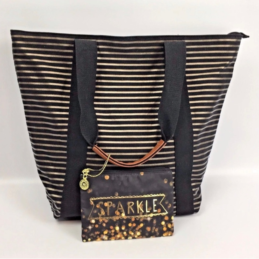 NWT BATH & BODY WORKS VIP SPARKLE TOTE/WRISTLET SET